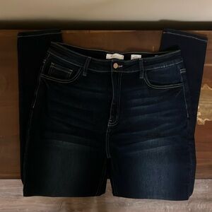 KanCan jeans dark blue  ultra high ankle jeans